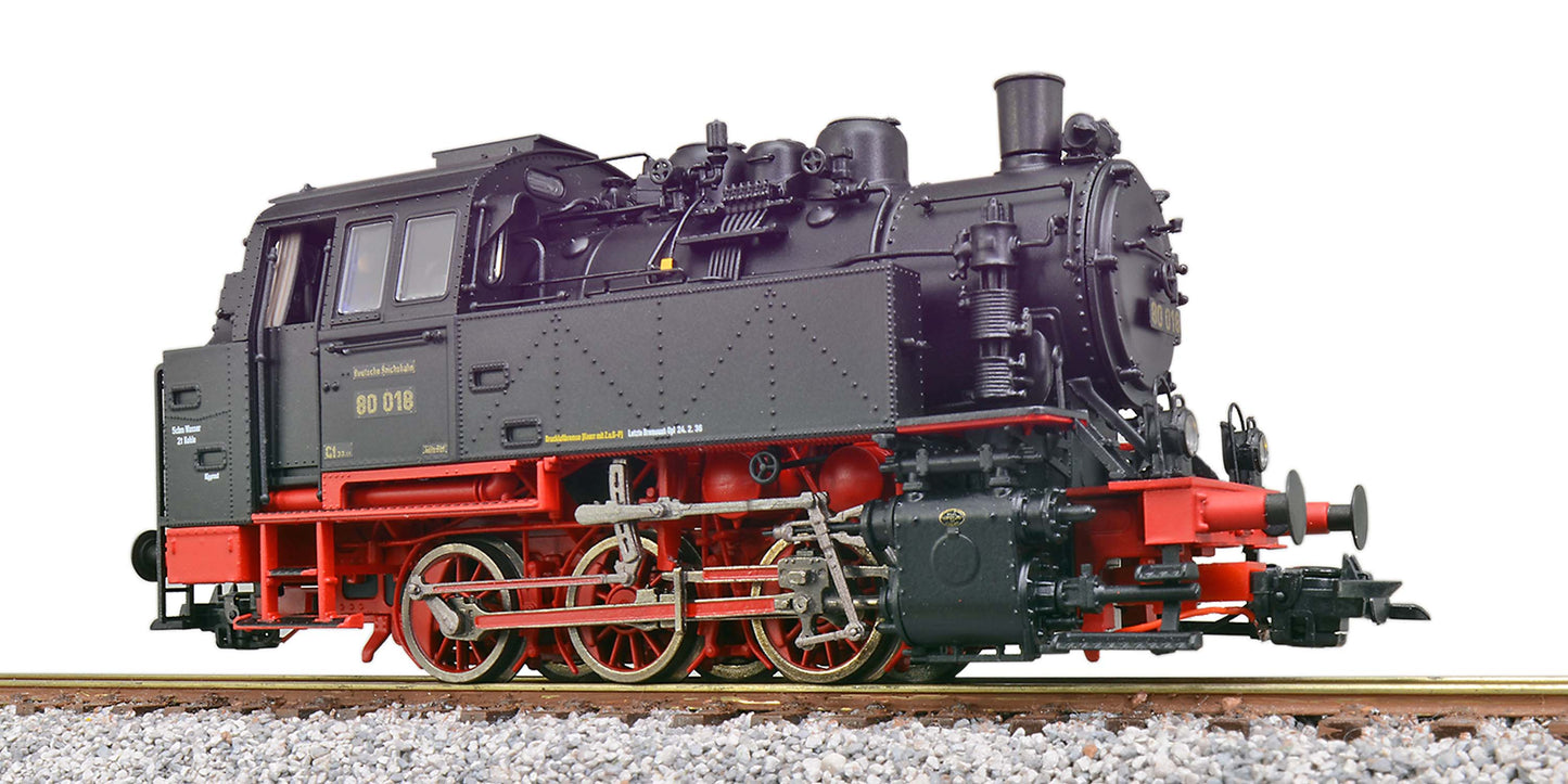 ESU BR 80 Stoomlocomotief H0 – Digitaal met LokSound 5 en Rookgenerator – DC/AC – 2-rail & 3-rail