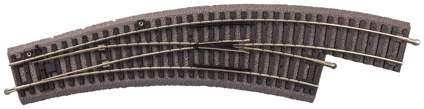 PIKO 55423 - A-Track Gebogen wissel BWR met ballastbed (handmatig)