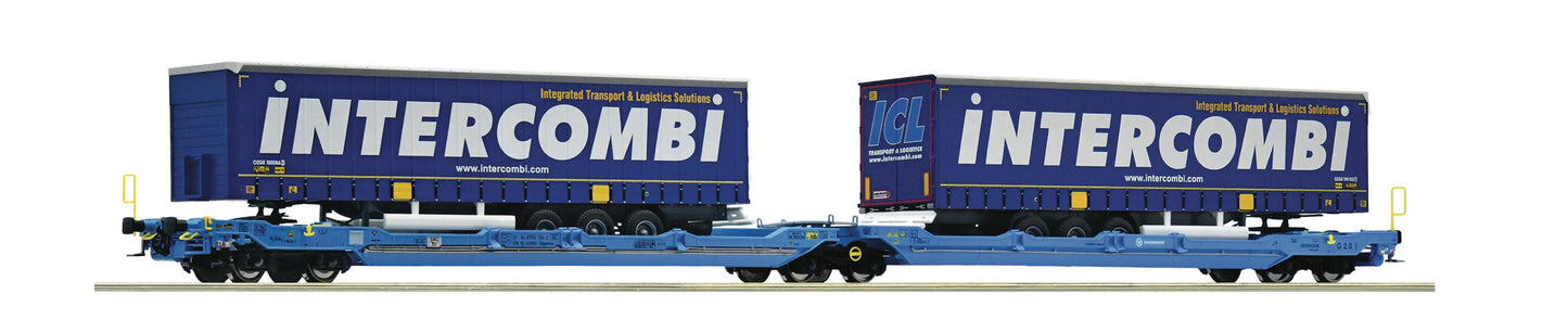 ROCO 6600035 - Articulated double-pocket wagon T3000e, EUROWAGON