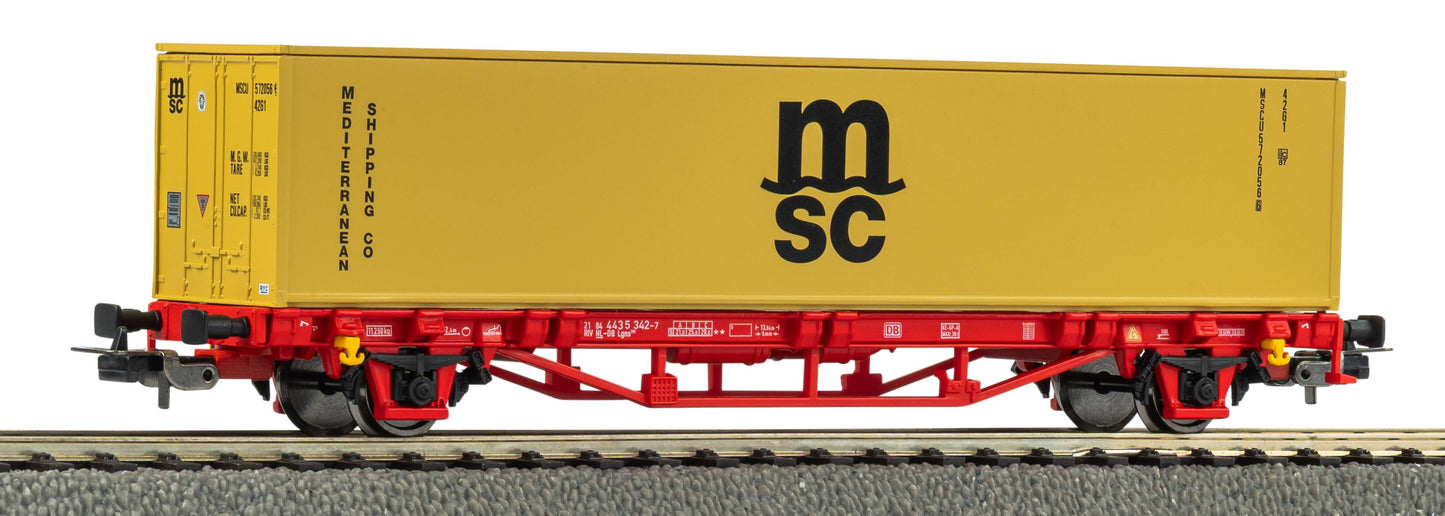 PIKO H0 Containerwagon MSC NS 27726