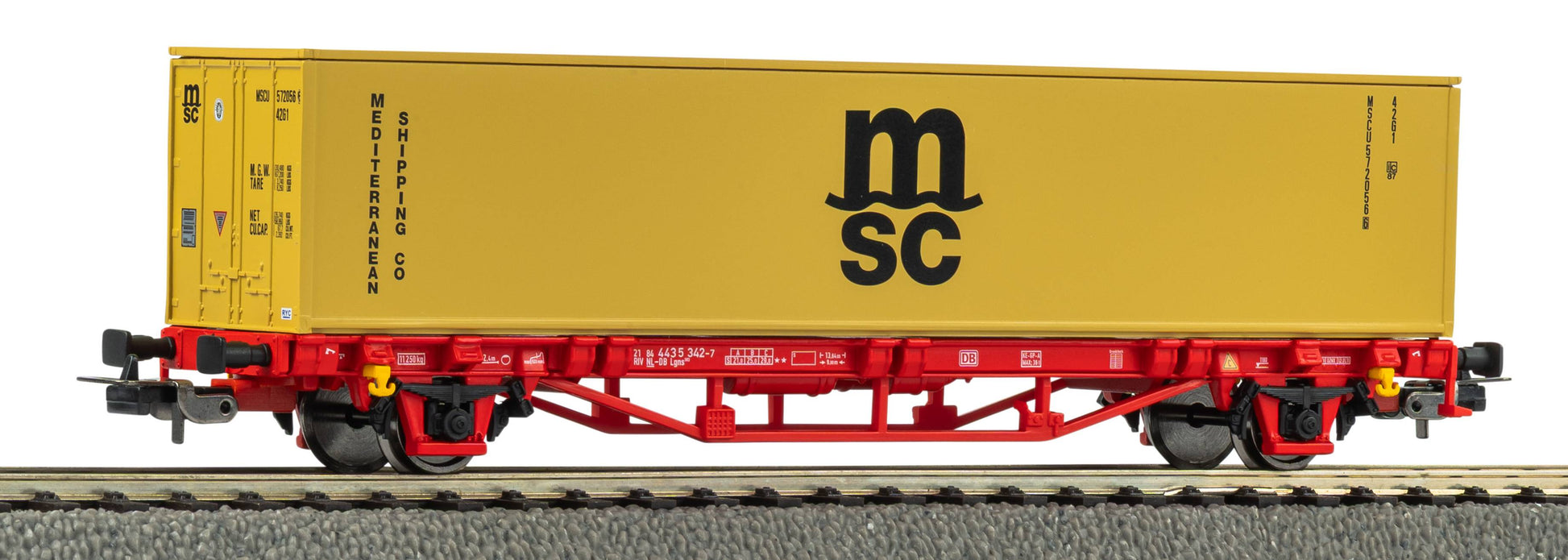 PIKO H0 Containerwagon MSC NS 27726