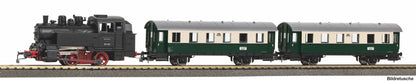 PIKO H0 Dampflok BR 80 VSM + 2 Personenwagens