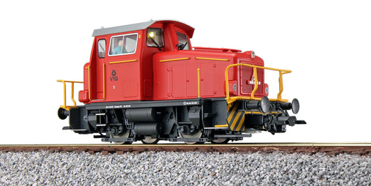 ESU 31435 – Dieselloc KG 230 B VTG 5 rood – H0 Sound (Tijdperk V)