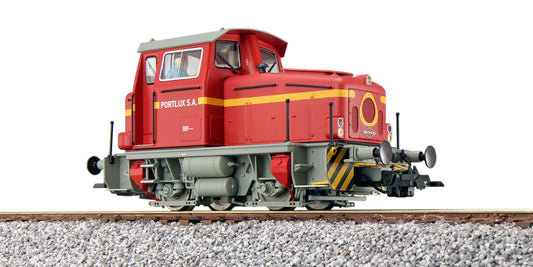 ESU 31446 – Dieselloc KG 230 B Portlux SA rood – H0 Sound (Tijdperk IV)