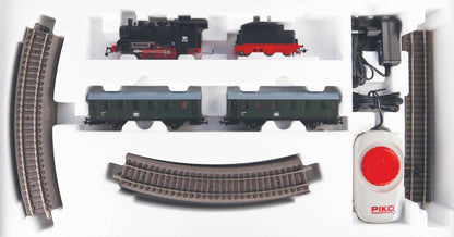 PIKO Starter Set Passagierstrein DB Stoommachine + Tender 57112