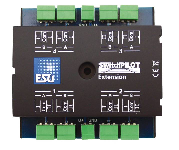 ESU SwitchPilot Extension (art. 51801) – 4x relaisuitgang, uitbreiding voor SwitchPilot