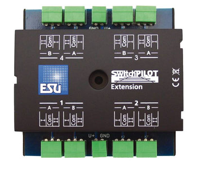 ESU SwitchPilot Extension (art. 51801) – 4x relaisuitgang, uitbreiding voor SwitchPilot