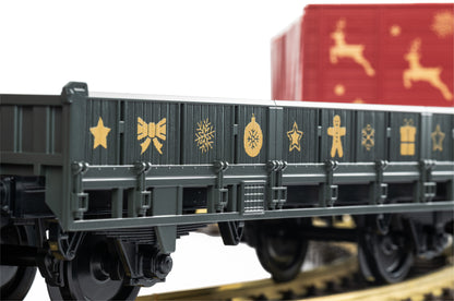 PIKO G Kersttreinstel Goederentrein BR 80 + 2 Wagons