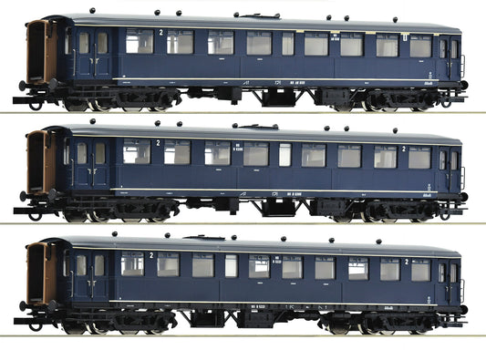 Roco 6200054 – 3-delige set rijtuigen "Blokkendoos" NS – Tijdperk III