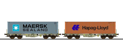 ESU Sgmmns H0 Containerwagen Engineering Edition
