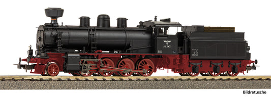 PIKO H0 Sound stoomlocomotief BR 56.34-35 DRB II met Kobelschoorsteen, bedrijfsnummer 56 3471, Tijdperk II