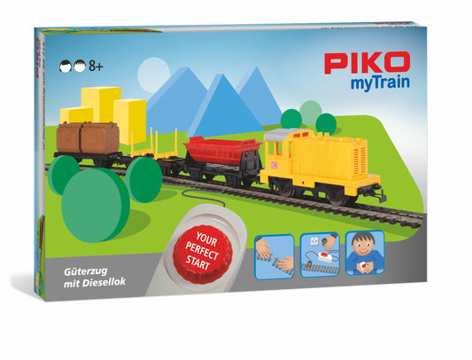 PIKO myTrain Startset Goederentrein met Dieselloc 57090 — verpakking