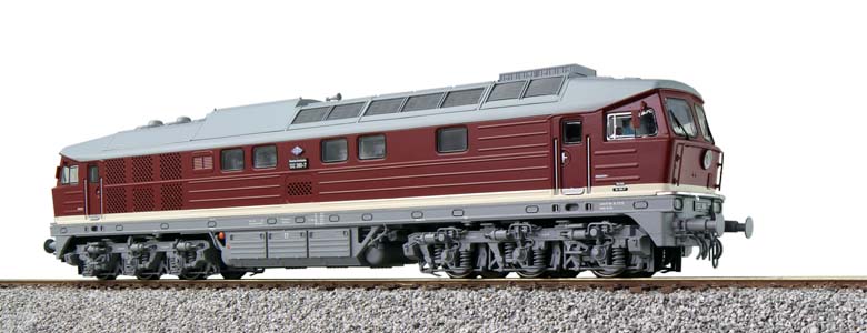 ESU 31352 diesellocomotief BR 132 380 DR, oudrood, tijdperk IV, schaal H0 – officiele ESU-foto
