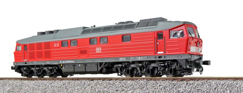 ESU 31355 diesellocomotief BR 232 262 DB, verkeersrood, tijdperk VI, schaal H0 – officiele ESU-foto