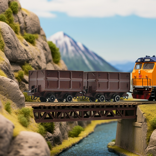 ROCO 34499 - 2-delig set: Zijdelings kantelende wagons